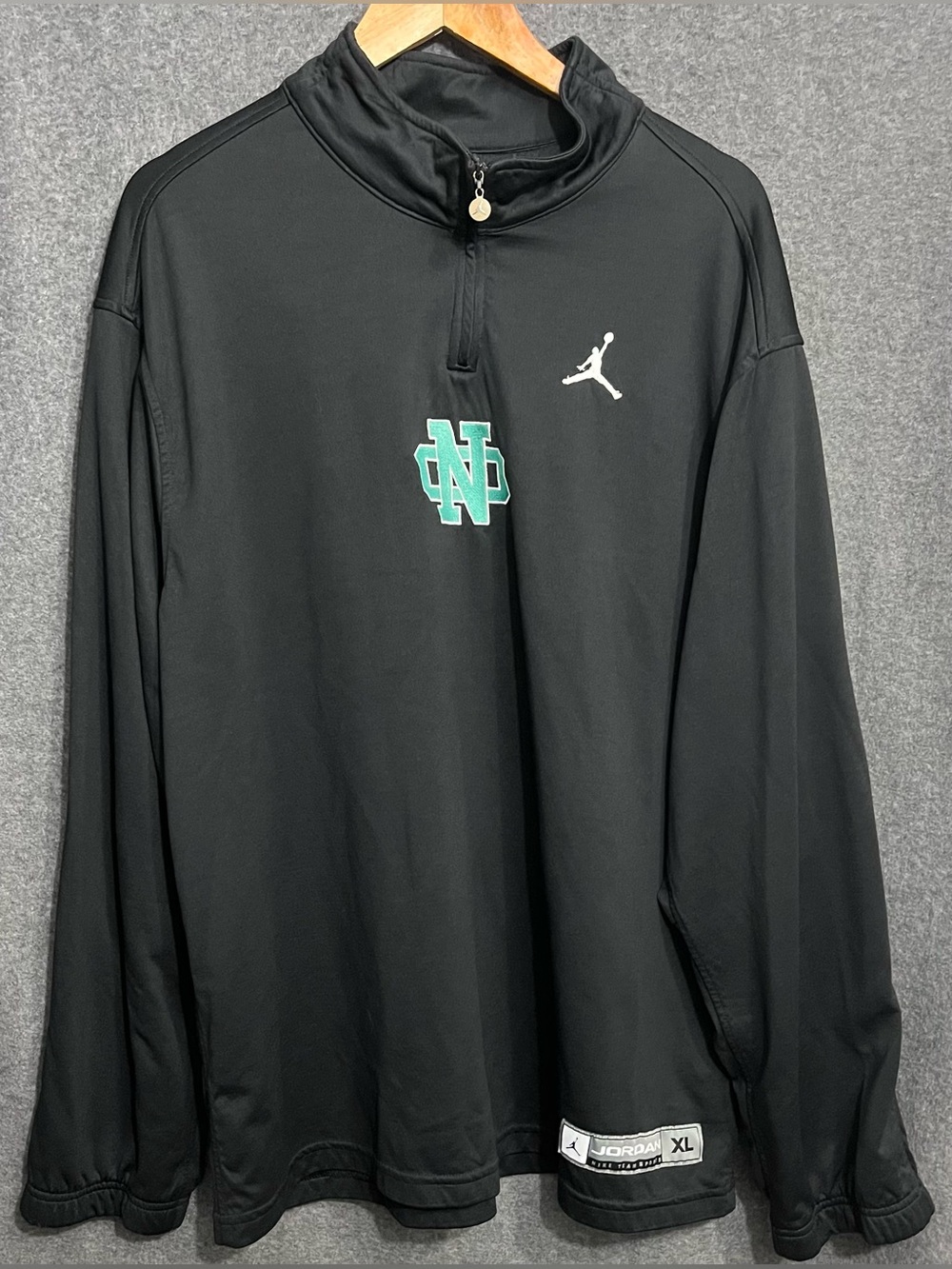 Jordan Brand University of Notre Dame 1/4 Zip Pullover Mens XL